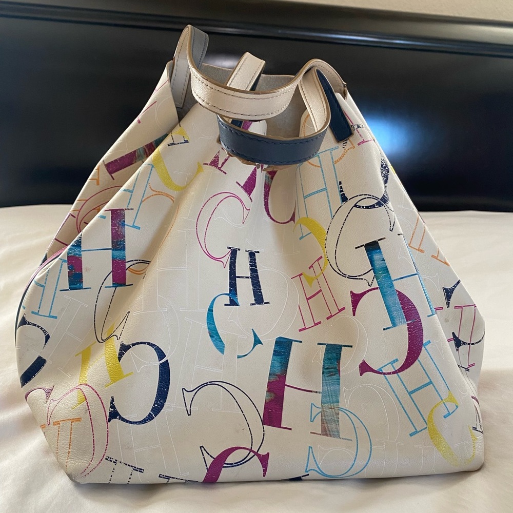Authentic Carolina Herrera Matryoshka Large Shoulder Bag